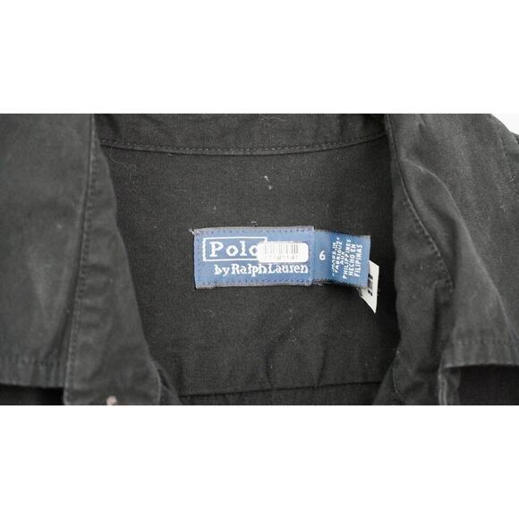 Polo Ralph Lauren Black Long Sleeve Day Dress Sz 6 - Picture 5 of 6